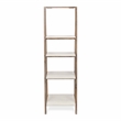 Maison Ferme 4 Tier Foldable Shelf Display with Smooth White Accent