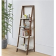 Maison Ferme 4 Tier Foldable Shelf Display with Smooth White Accent