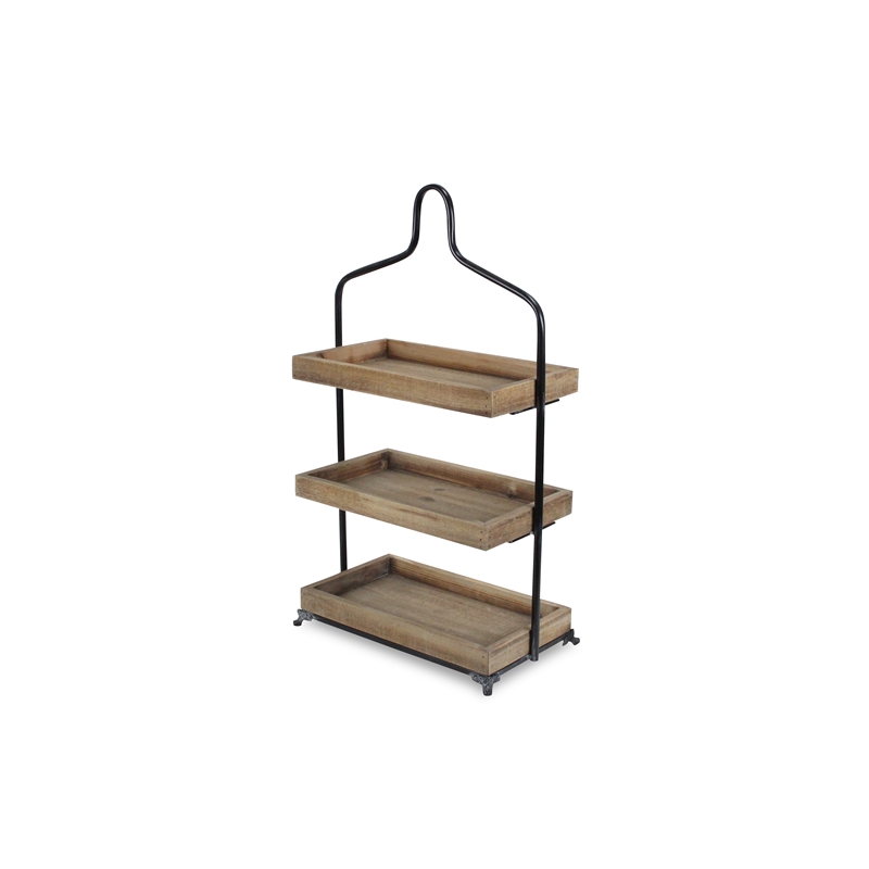 Briar 3 Tier Wood Table Shelf