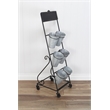 Kalila 6 Pot Metal Rolling Cart - Chalkboard