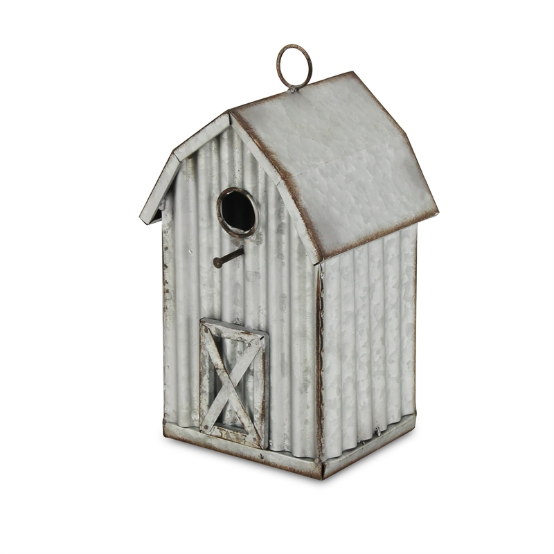 Hansel Metal Hanging Birdhouse Decor - Tall