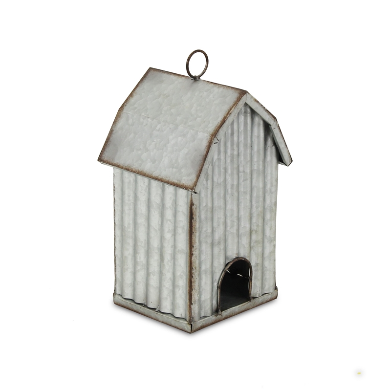 Hansel Metal Hanging Birdhouse Decor - Tall