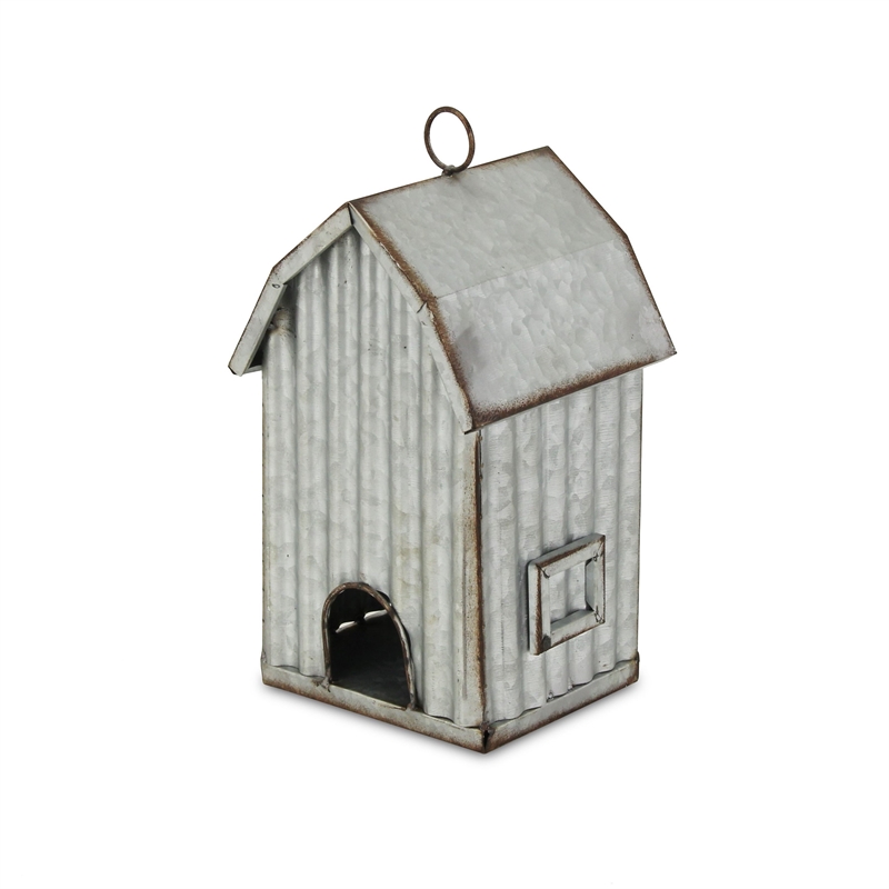 Hansel Metal Hanging Birdhouse Decor - Tall