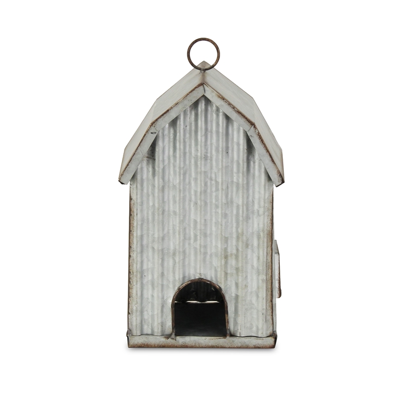 Hansel Metal Hanging Birdhouse Decor - Tall