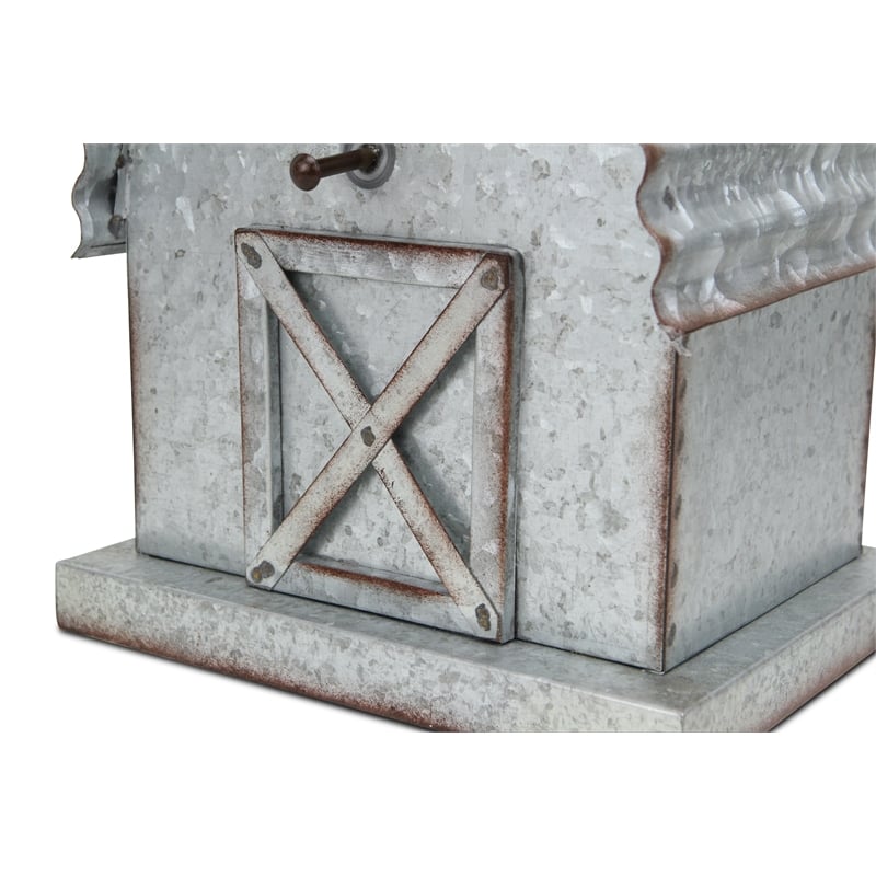 Ethel Metal Hanging Birdhouse Decor - Curved