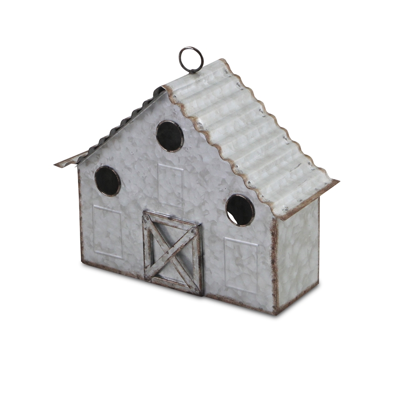 Mina Metal Hanging Birdhouse Decor - Wide