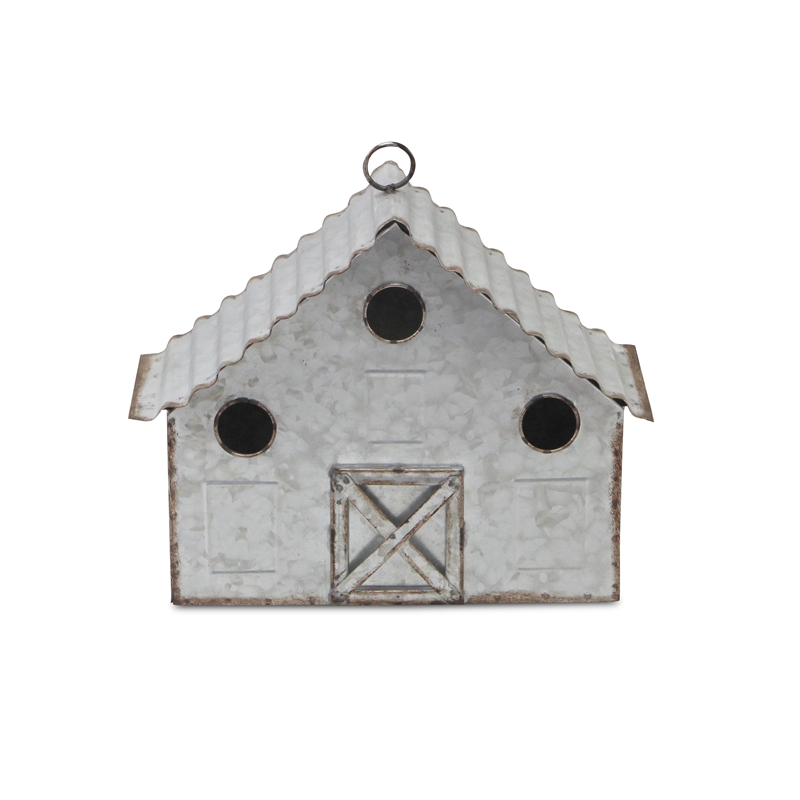 Mina Metal Hanging Birdhouse Decor - Wide