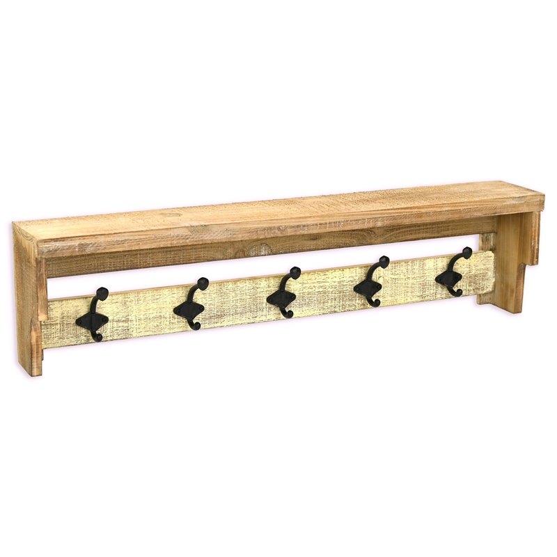 Truss Modern Farm Style 5 Hook Coat Hanger