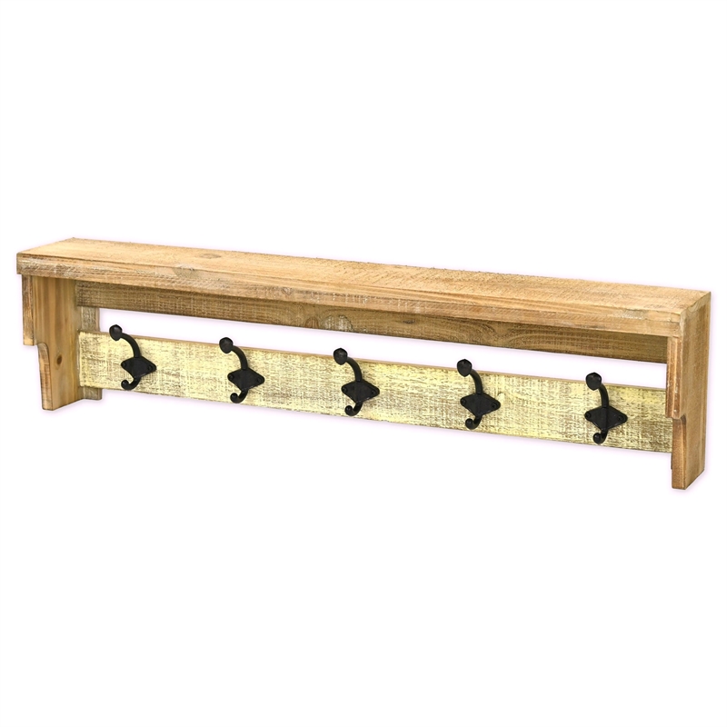 Truss Modern Farm Style 5 Hook Coat Hanger