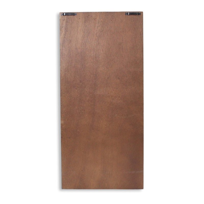 Zylia 2 Tier Accented Wood Wall Storage