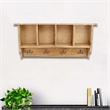 Rainie 4 Hook & Cubby Wood Wall Organizer
