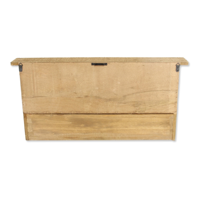 Rainie 4 Hook & Cubby Wood Wall Organizer