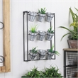 Ione 9 Pot Wall Planter with Metal Wall Frame