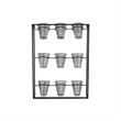 Ione 9 Pot Wall Planter with Metal Wall Frame