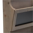 Selby Wooden 2 Tier Wall Storage - Brown