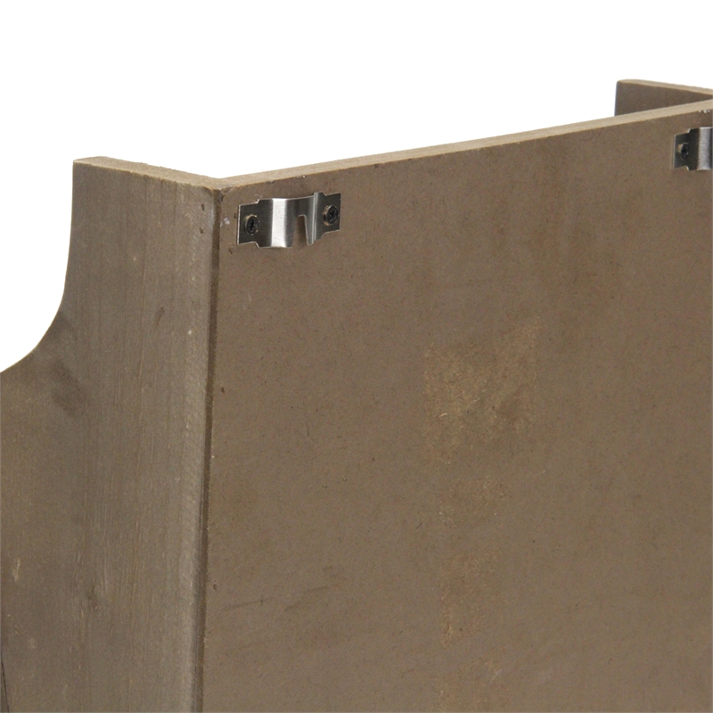 Selby Wooden 2 Tier Wall Storage - Brown