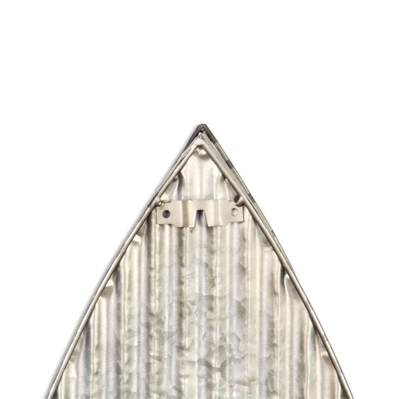 Alessia Galvanized & Wood Hanging Boat Shelf