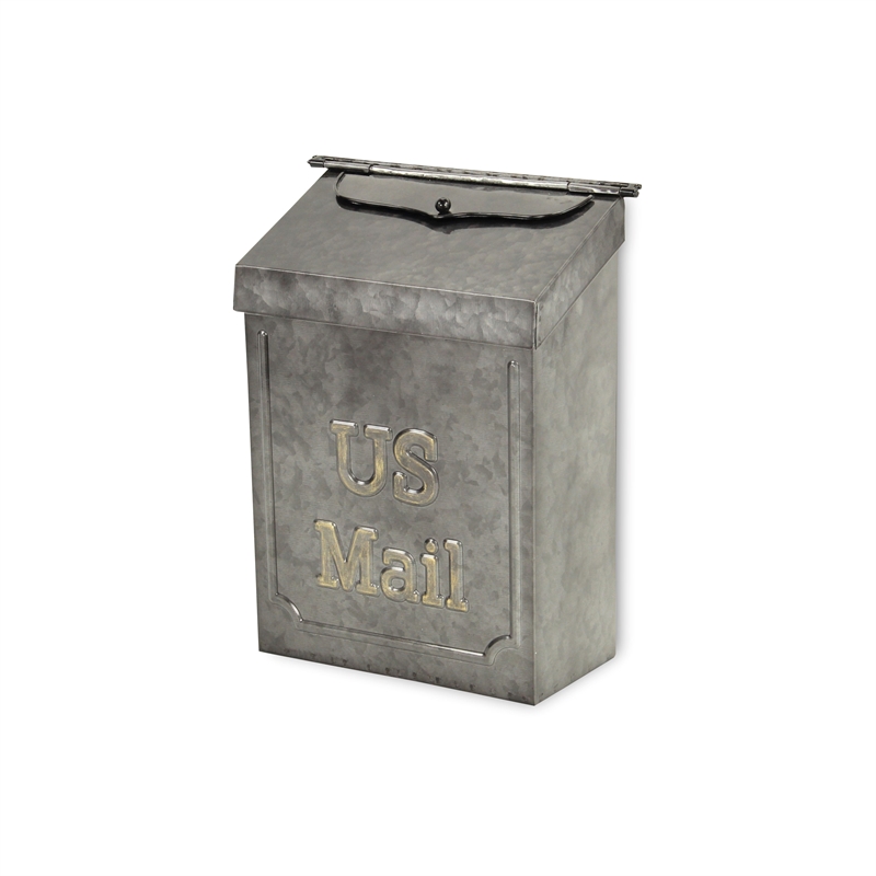 Wiselle Glossy Galvanized Mail Box