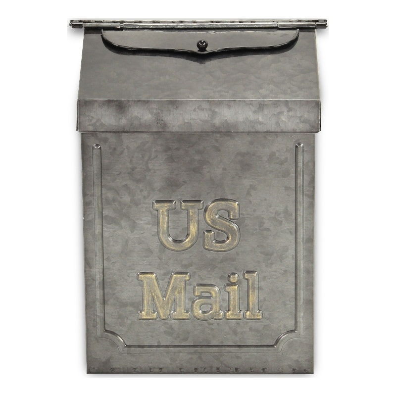 Wiselle Glossy Galvanized Mail Box