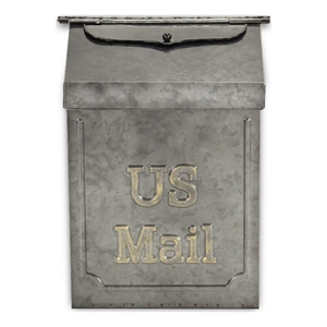 Wiselle Glossy Galvanized Mail Box