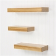 Corrabel Ridged Floating Accent Shelves Set of 3
