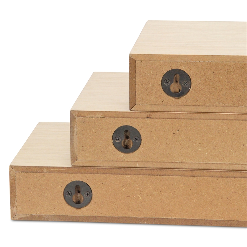 Corrabel Ridged Floating Accent Shelves Set of 3