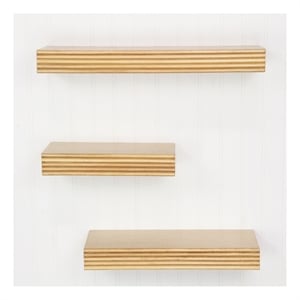Corrabel Ridged Floating Accent Shelves Set of 3