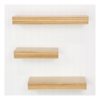 Corrabel Ridged Floating Accent Shelves Set of 3