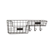 Syntra Black Metal Wall Hook & Shelf Organizer