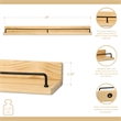 Aldervale Wood & Metal Floating Display Shelf