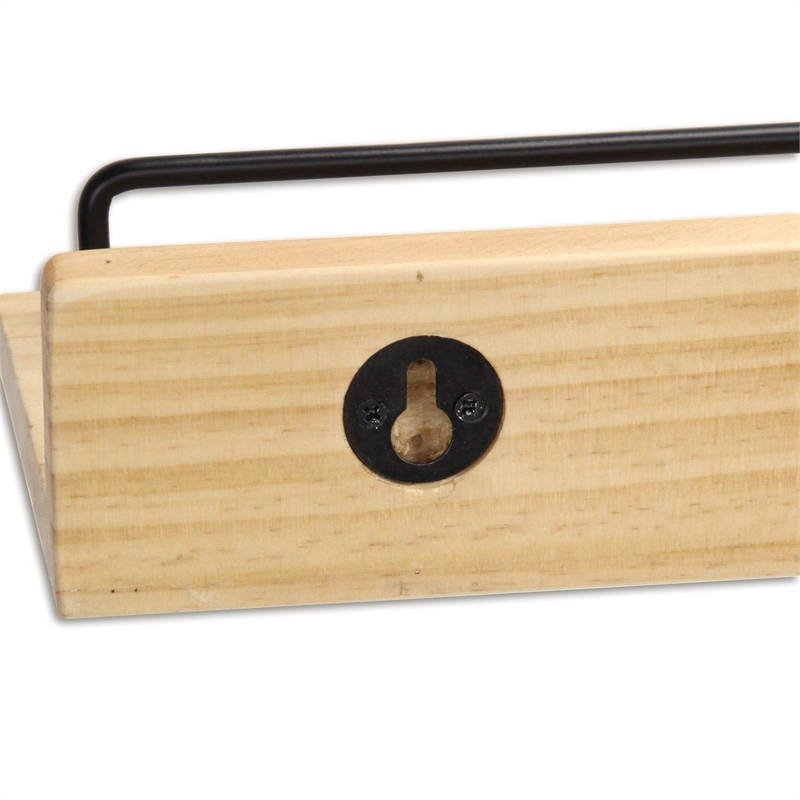 Aldervale Wood & Metal Floating Display Shelf