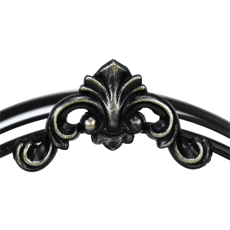 Sophronia Vintage Style 2 Tier Metal Wall Shelf