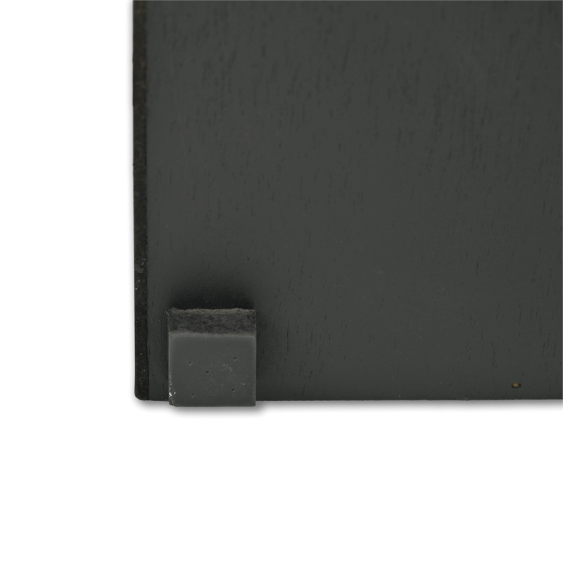 Mireza Ornate Framed Black & Gold 2 Tier Wooden Wall Shelf