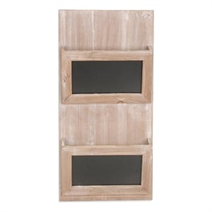 Sandro Wood 2 Tier Wall Storage & Chalkboard