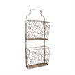 Honora 2 Tier Abstract Metal Wall Organizer