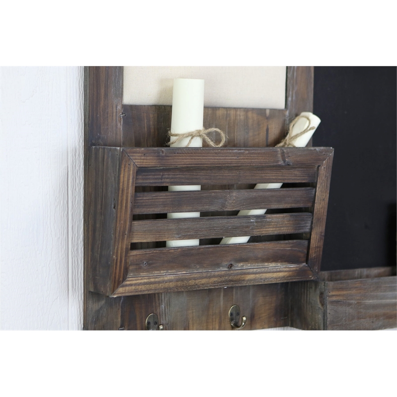 Linden Wooden Pincushion Chalkboard Organizer Board