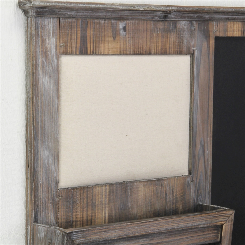 Linden Wooden Pincushion Chalkboard Organizer Board