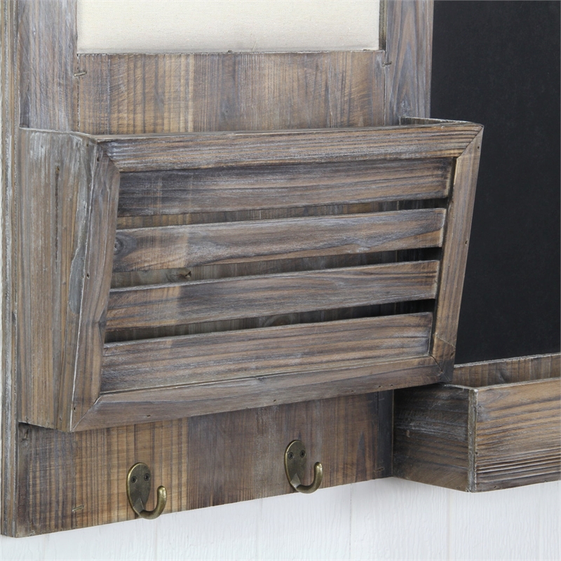 Linden Wooden Pincushion Chalkboard Organizer Board