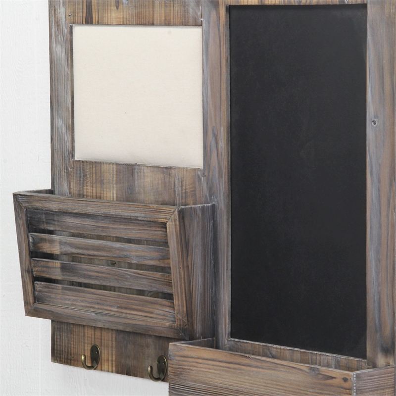 Linden Wooden Pincushion Chalkboard Organizer Board