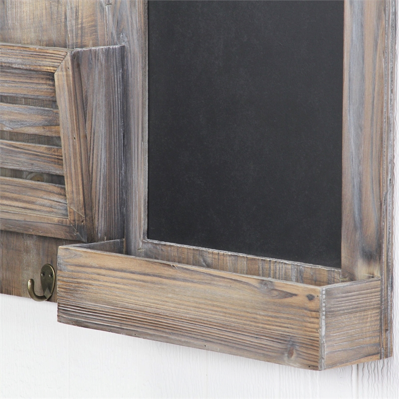 Linden Wooden Pincushion Chalkboard Organizer Board