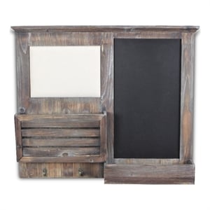 Linden Wooden Pincushion Chalkboard Organizer Board