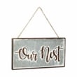 Eulalia Metal Rustic Hanging Wall Sign - 