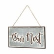 Eulalia Metal Rustic Hanging Wall Sign - 