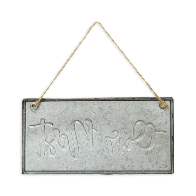 Eulalia Metal Rustic Hanging Wall Sign - 