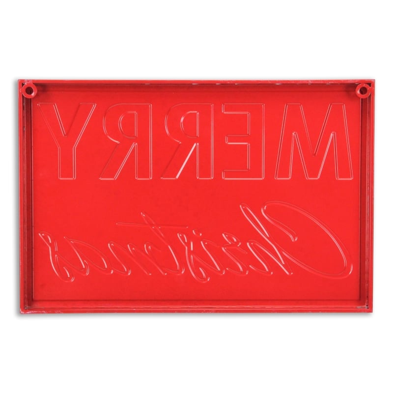 Nicholas Bright Red and White Metal 