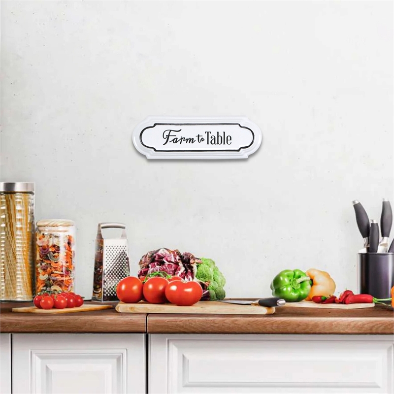 Alaric Horizontal Farm To Table Wall Sign