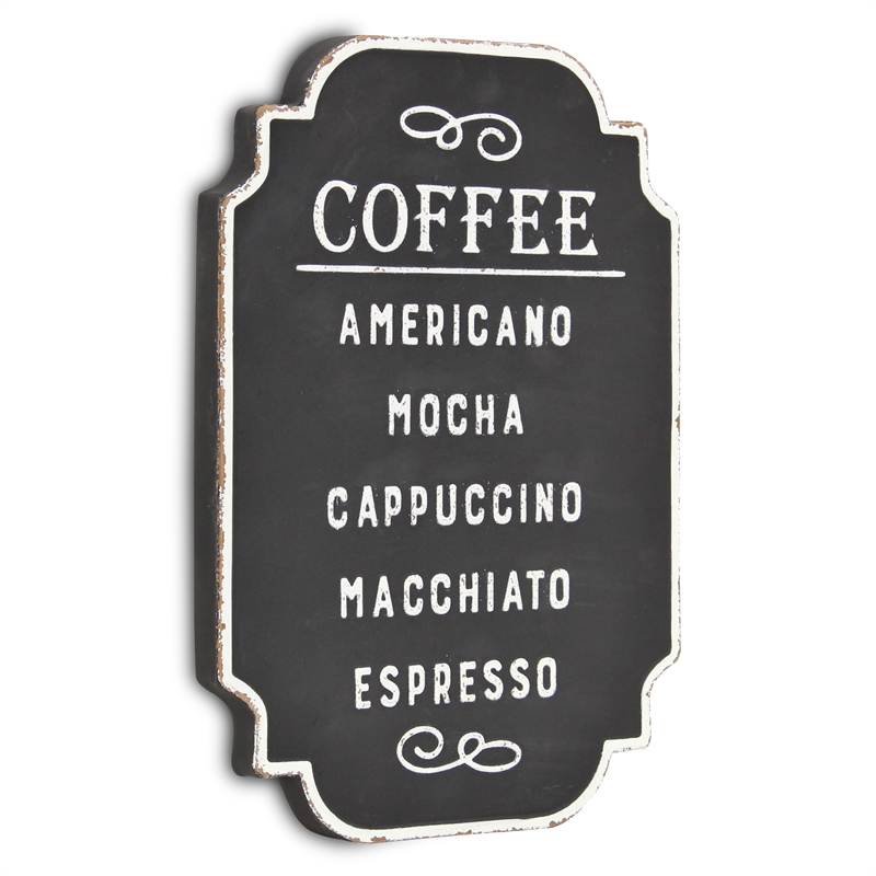 Celso Rustic Style Coffee Themed Wall Sign