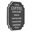 Celso Rustic Style Coffee Themed Wall Sign