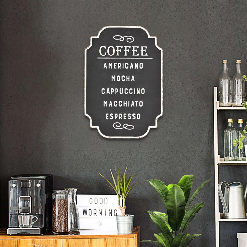 Celso Rustic Style Coffee Themed Wall Sign
