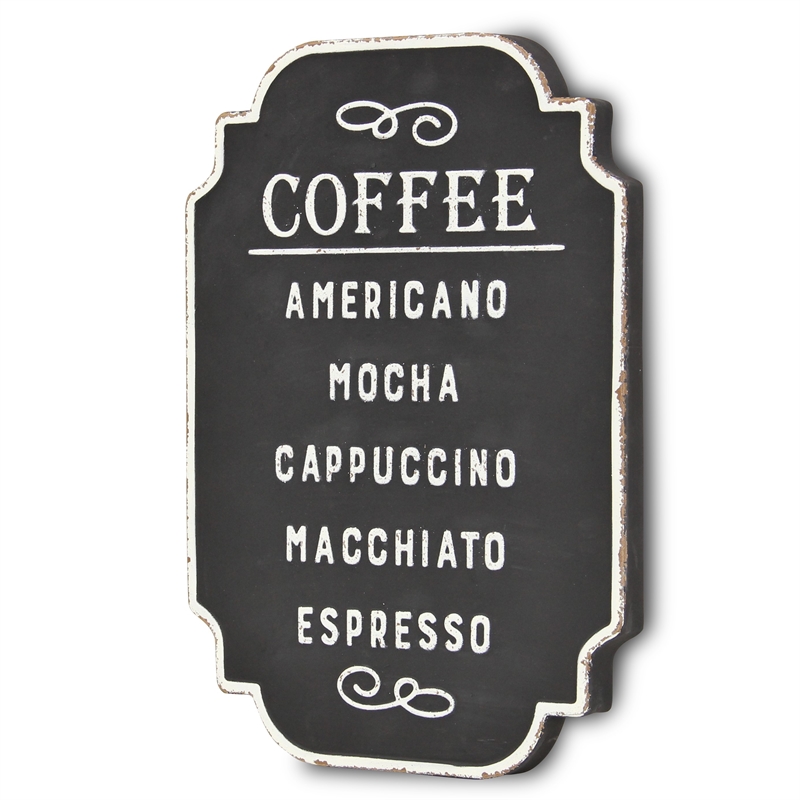 Celso Rustic Style Coffee Themed Wall Sign